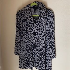 Ali Miles Black and Gray jacket/top size L